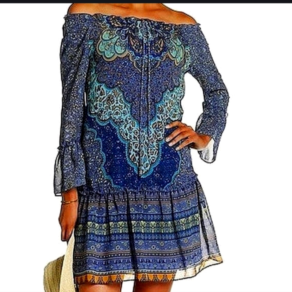 Perfect for the summer flowy knee length dress